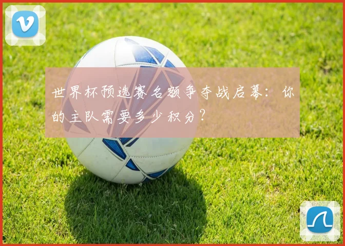 世界杯预选赛名额争夺战启幕：你的主队需要多少积分？